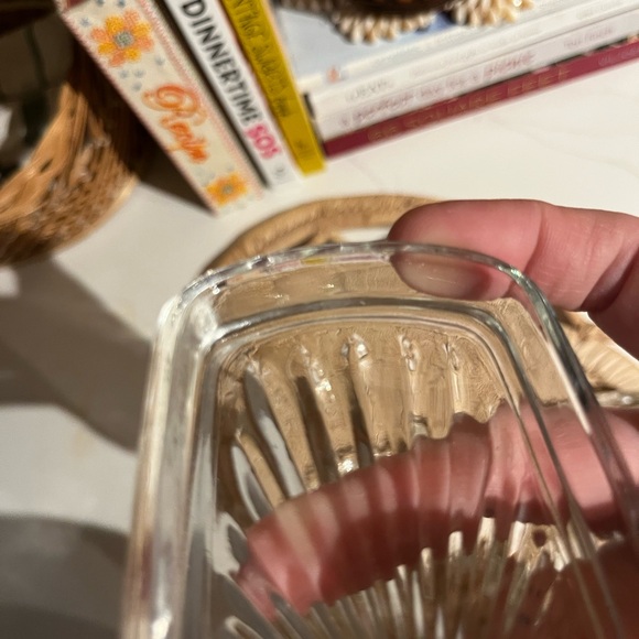 Vintage set of 2 clear glass butter dishes 🧈 - Picture 6 of 8